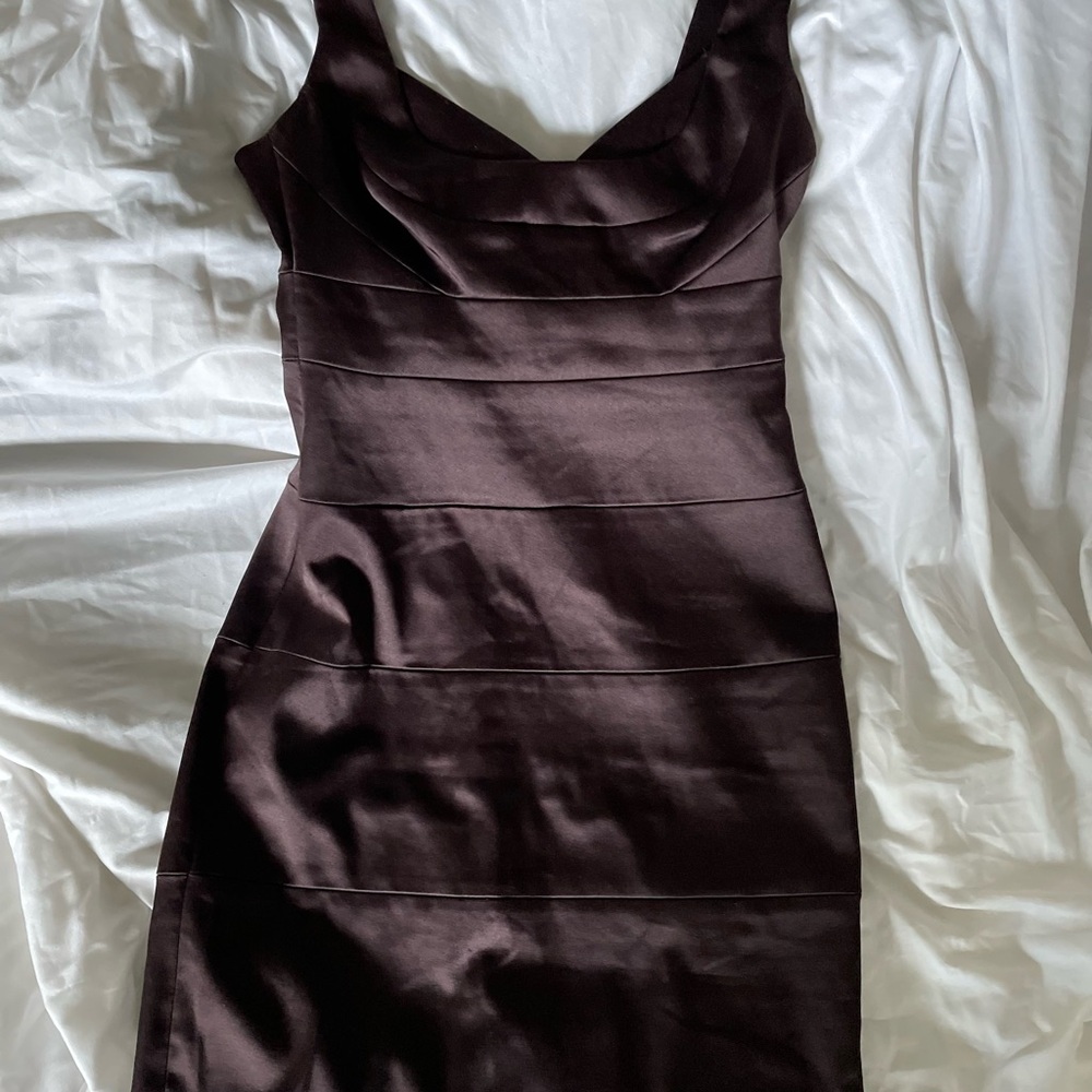 Elegant Brown Cocktail Dress